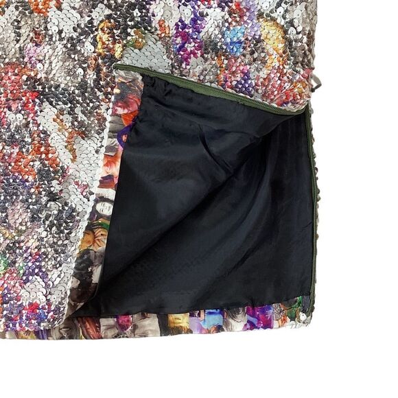OPENING CEREMONY Size 2 Girl Collage Sequin Blouse Top Multi-Color Print - Picture 5 of 12